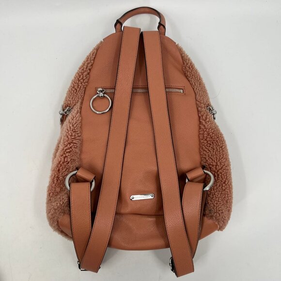 Rebecca Minkoff Pink Shearling Leather Backpack | Medium Size main image 4